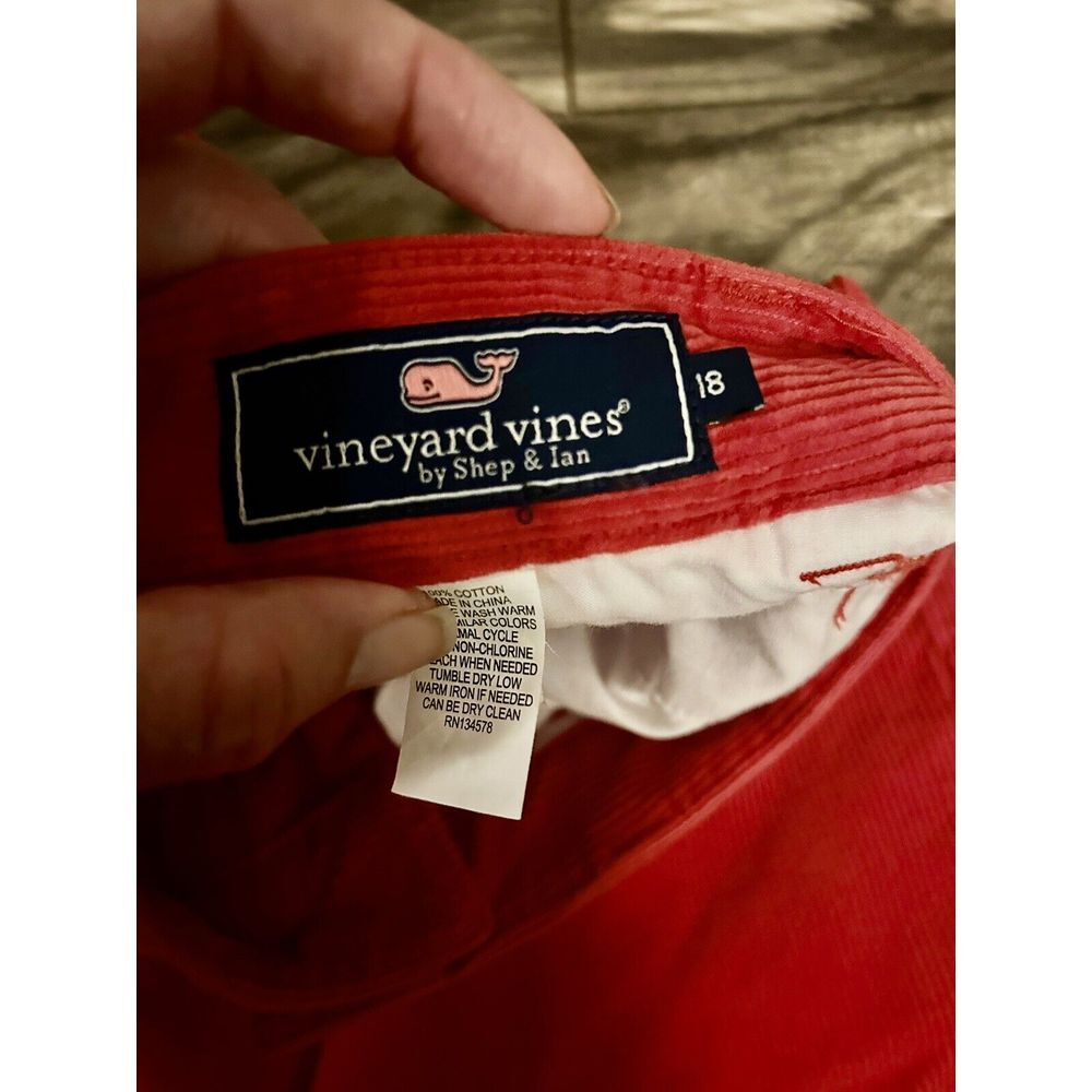 VINEYARD VINES‎ Boys Red Corduroy Pants by Shep&Ian Size 18 116